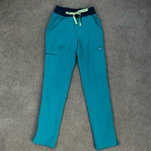 Figs Teal Scrub Pants